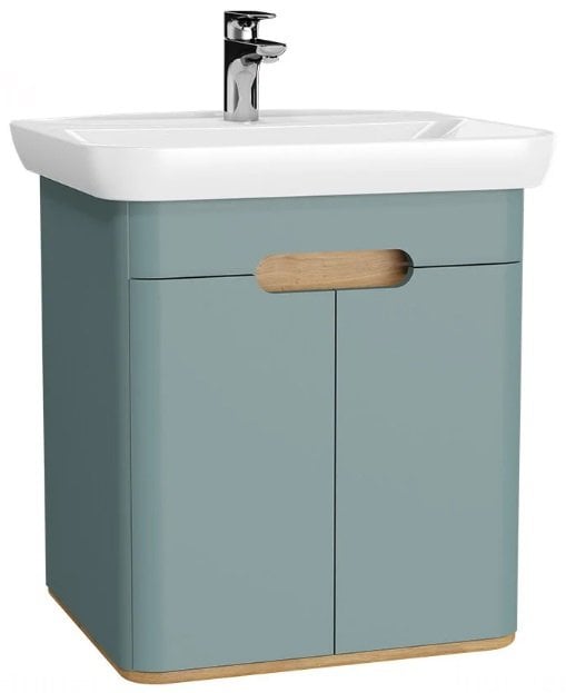 Vitra 65870 Sento Lavabo Dolabı 65 cm Kapaklı Mat Fiyord Yeşili.